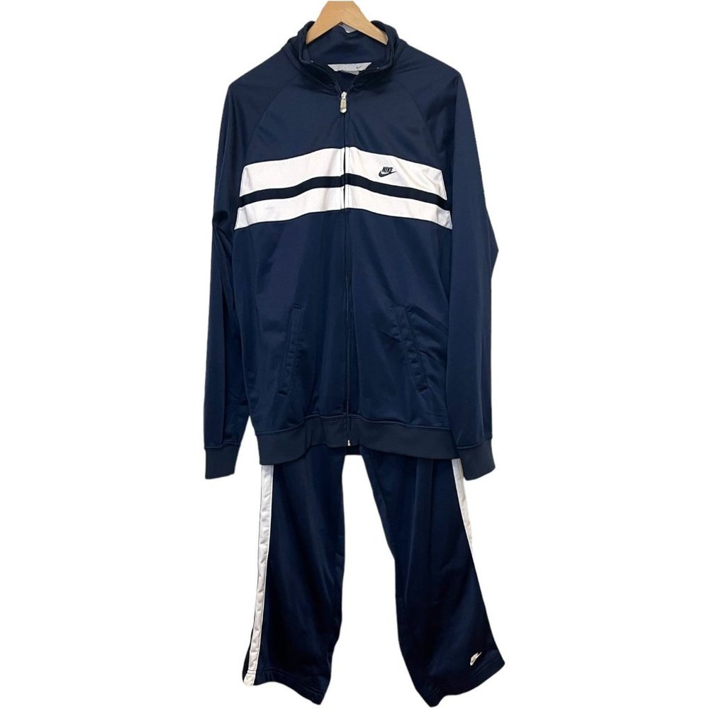Vintage Nike Tracksuit Set Windbreaker Blue Jacket Pants XL